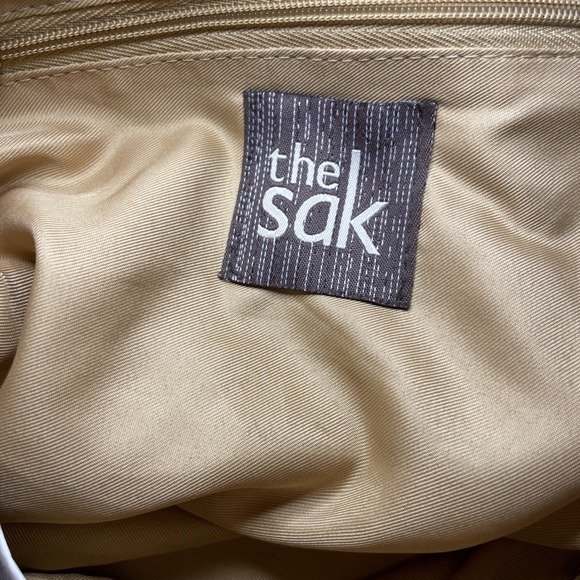 The Sak Classic Crochet Knit Striped Shoulder Bag Purse Hippie Handbag Boho - Picture 3 of 16